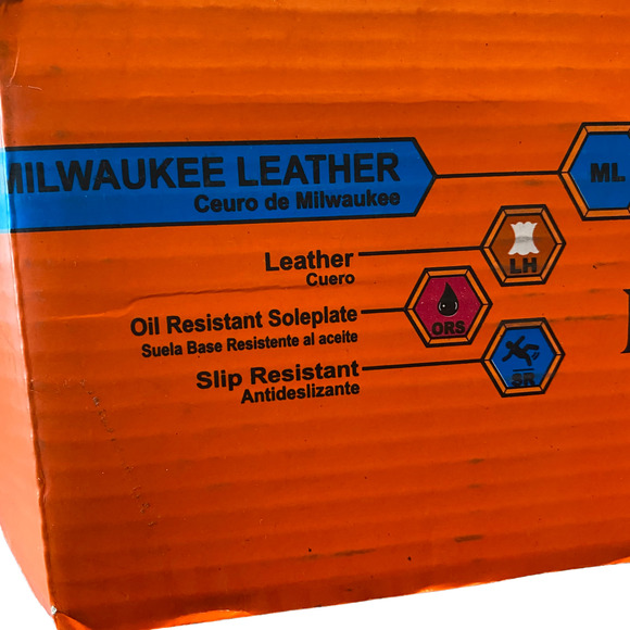 Milwaukee Leather Men's Size 7 Black Motorcycle Boots Double-Sided Zipper Entry - Picture 7 of 8